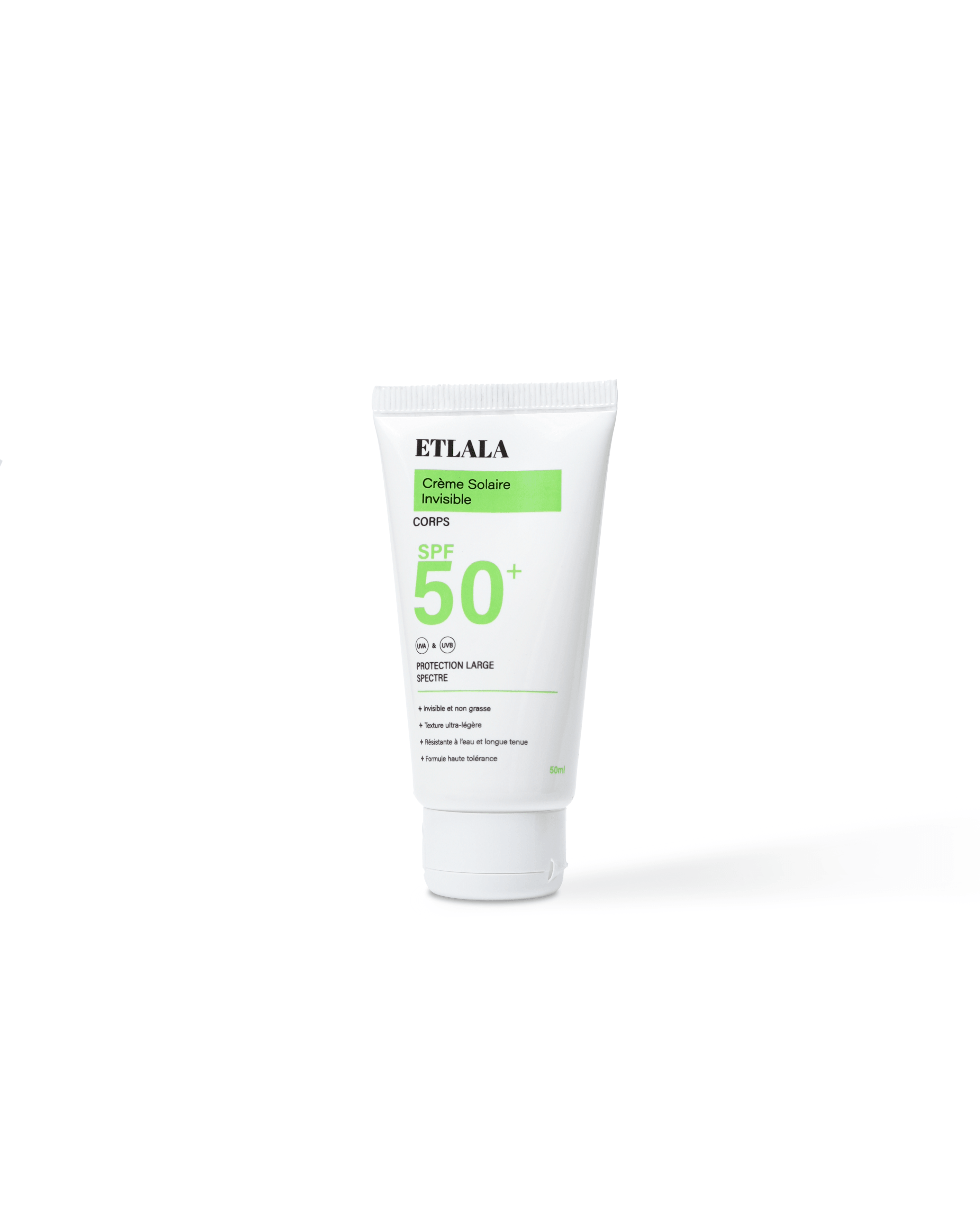 Crème solaire invisible