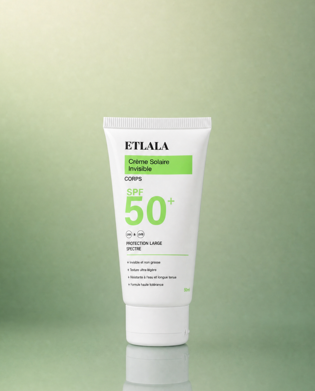 Crème solaire invisible